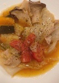 白菜と豚バラ肉の洋風お鍋