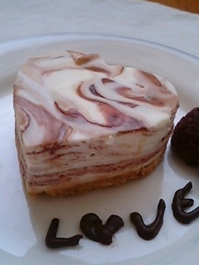 マーブルチョコレート★レアチーズケーキの画像