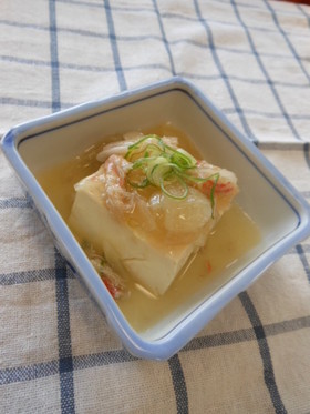 かにあんかけ豆腐