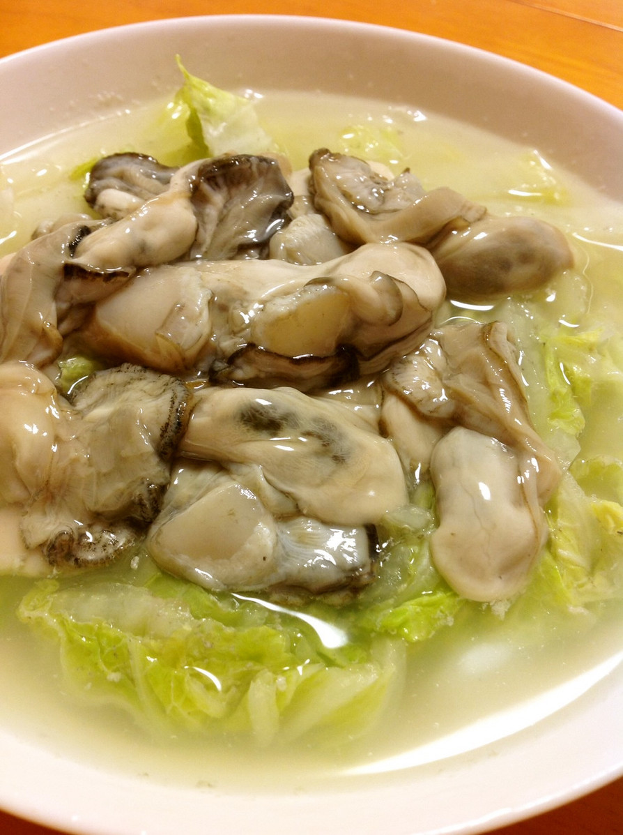 磯の香り 生牡蠣と白菜のスープの画像