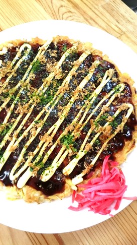 節約おつまみ♪モヤシ&豆腐♪お好み焼き