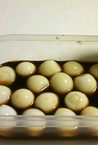 うずら卵で煮卵（超簡単！！）