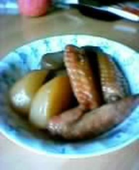 大根と毛羽先の煮物