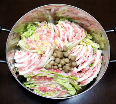 白菜と豚バラ肉のミルフィーユの写真