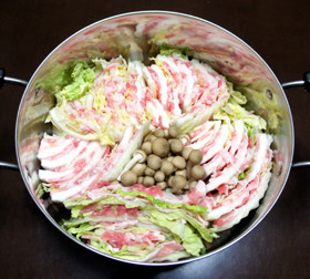 白菜と豚バラ肉のミルフィーユの画像