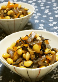 定番❀大豆とひじきの煮物❀