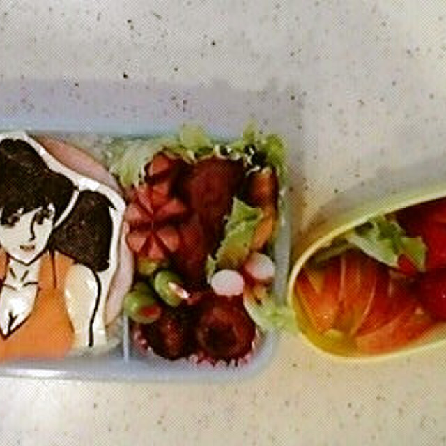 ルパン三世 の峰不二子のキャラ弁 レシピ 作り方 By あそりママ クックパッド 簡単おいしいみんなのレシピが356万品