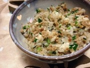 超簡単♡ニラと挽き肉の餃子風炒飯の写真