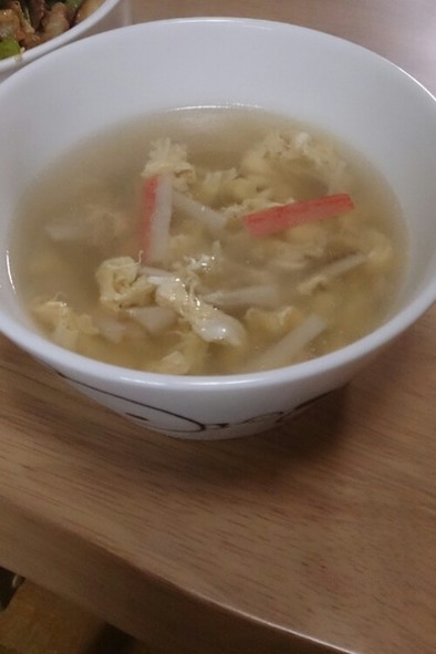シイタケの中華スープの写真