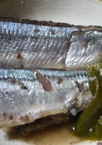 秋刀魚のネギワタ煮