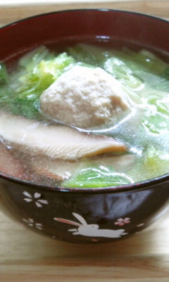 ☆肉団子と白菜のとりがらスープ☆の画像