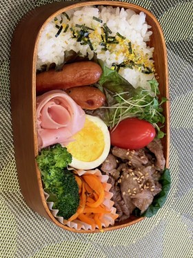 牛肉の甘辛炒め⭐お弁当