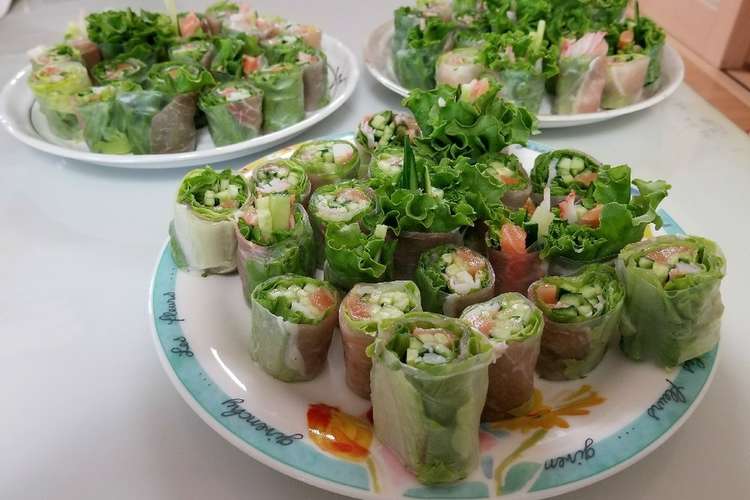 野菜が美味しく食べれるサラダ生春巻き レシピ 作り方 By Kazu Sキッチン クックパッド 簡単おいしいみんなのレシピが360万品
