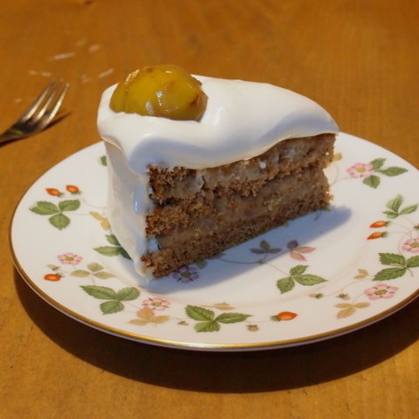 栗のショートケーキ（ちょっとだけ紅茶味）