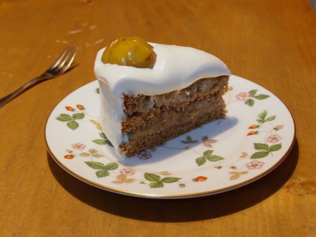 栗のショートケーキ（ちょっとだけ紅茶味）の画像