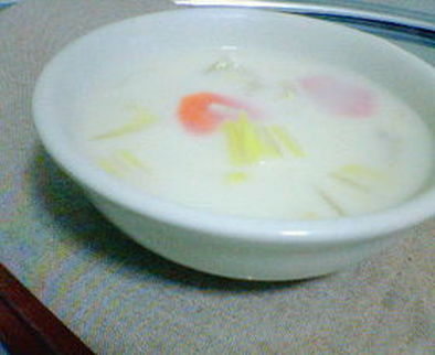 平日用☆白菜のミルクスープの写真