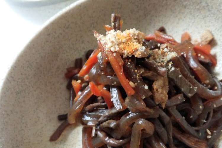 こんにゃくとぜんまいのきんぴら風煮物 レシピ 作り方 By あやこん クックパッド 簡単おいしいみんなのレシピが355万品
