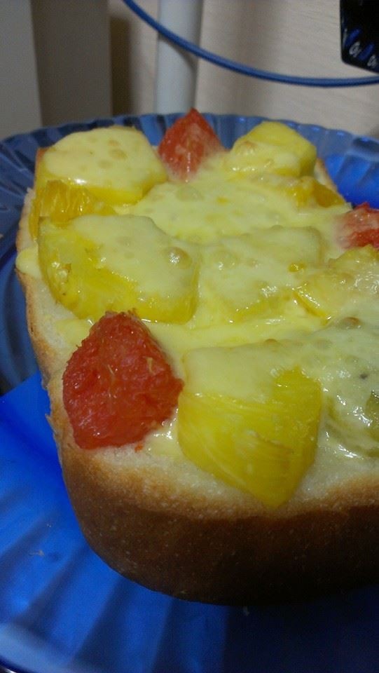 生フルーツチーズトースト(。-`ω´-)の画像