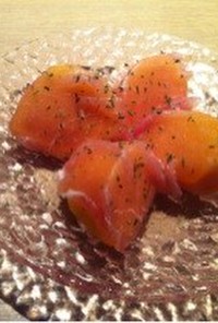 柿の生ハム巻き