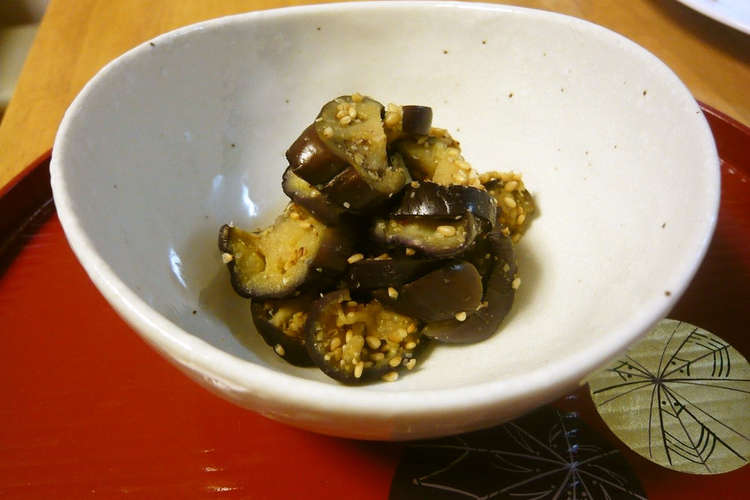 茄子が一本あれば 簡単 茄子のごま和え レシピ 作り方 By Applebread クックパッド