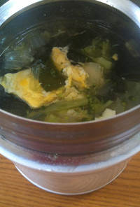 中華風ワカメ卵スープ