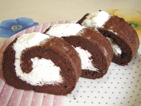小麦粉不要!チョコスフレーロール