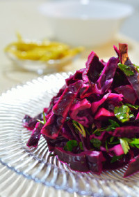 トルコの家庭料理☆紫キャベツの即席漬け
