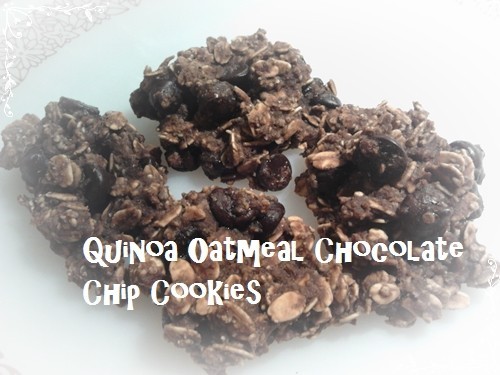 キヌア＆オートミールのチョコクッキーの画像