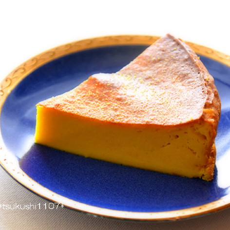 簡単、ひと手間かけた南瓜のチーズケーキ
