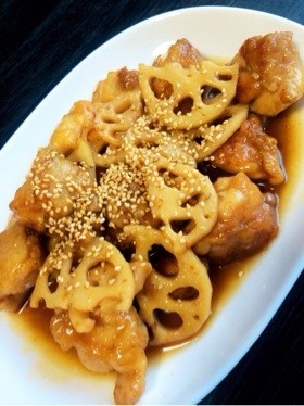 ご飯がすすむ〜♡鶏肉とれんこんの甘辛炒め