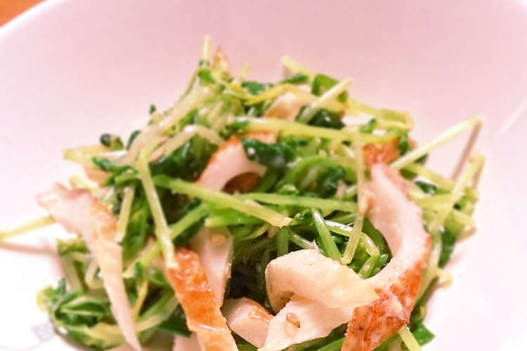 レンジで1分 豆苗とちくわのマヨポンあえ レシピ 作り方 By ゆさせママ クックパッド 簡単おいしいみんなのレシピが360万品
