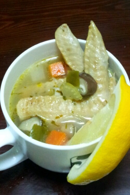 鶏レモンスープ☆冬のミネストローネの画像