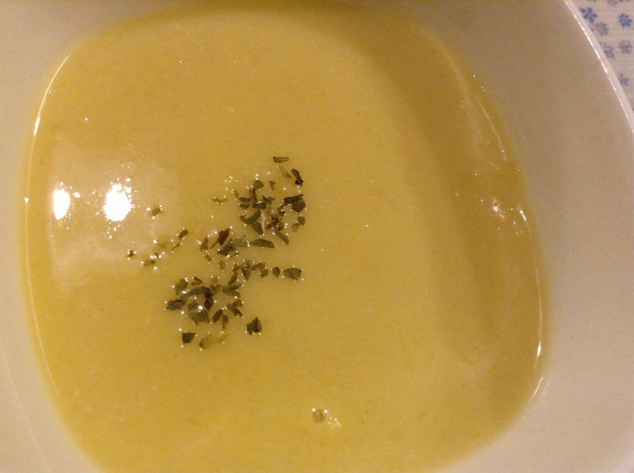 豆乳でコーンスープの画像