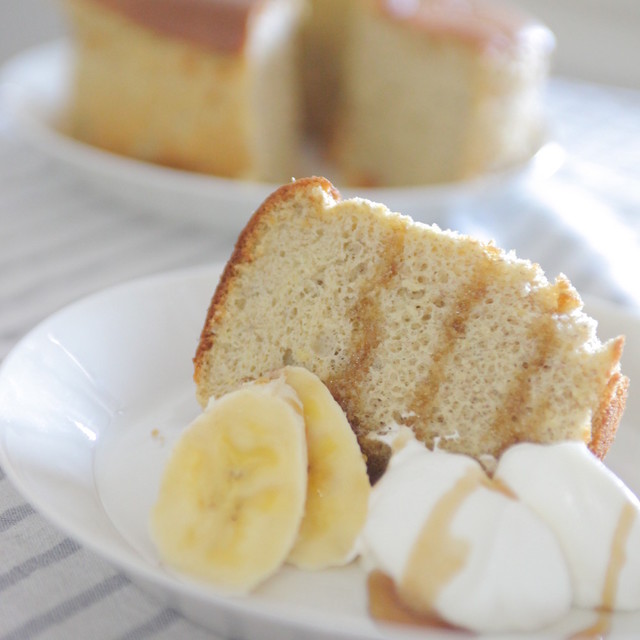 フワフワ バナナアーモンドシフォン レシピ 作り方 By 久美吉 クックパッド 簡単おいしいみんなのレシピが359万品