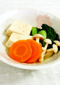 豆腐と小松菜・ブナピーの煮物♪