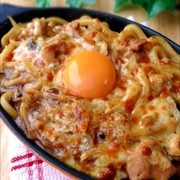 グリルdeこんがりチーズ焼きカレーうどんの写真