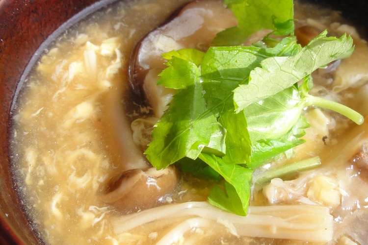 副菜 きのこたっぷり中華スープ レシピ 作り方 By しめじーる クックパッド