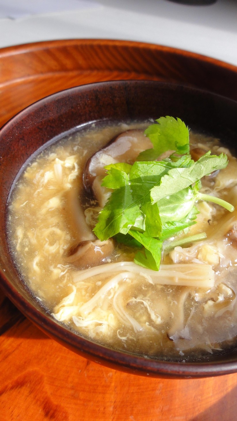 【副菜】きのこたっぷり中華スープの画像