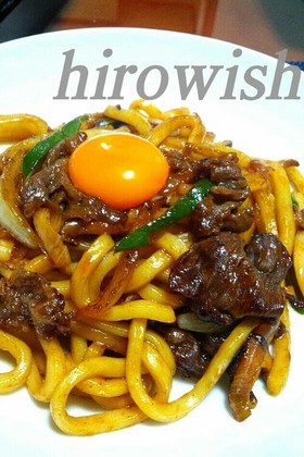 すき焼き♪風の焼きうどん☆ちょい大人味☆