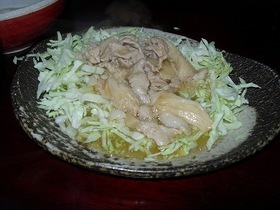 キャベツの肉あんかけサラダ風