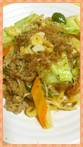 簡単♪こってりな焼きうどんソース味