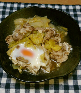 白菜と豚肉の煮付け