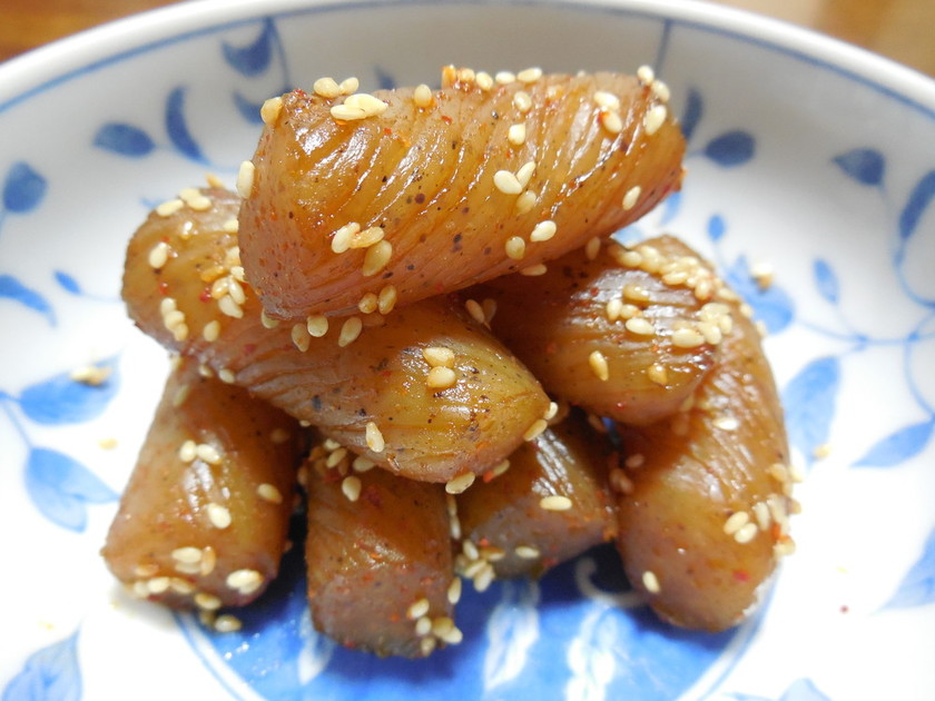 麺つゆで簡単！こんにゃく炒め　どすぇ