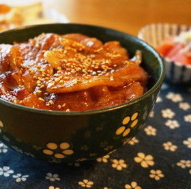 満足☆豚バラ肉の照り焼き丼