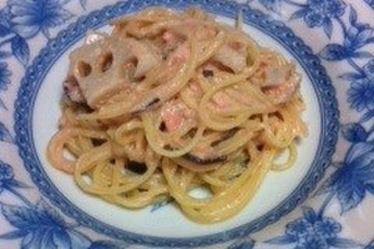 豆乳レンコン明太パスタ レシピ 作り方 By Coco0802 クックパッド