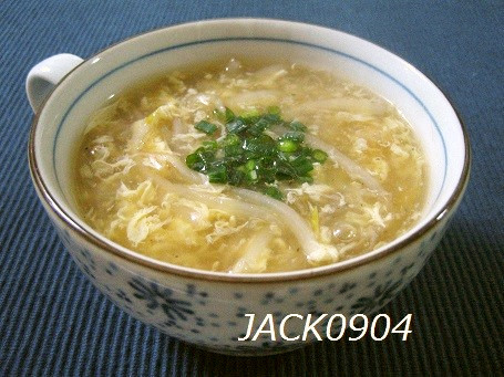 簡単♪シャキシャキ♪もやしの中華スープ