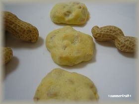 材料これだけっ☆ピーナッツクッキー♫♬