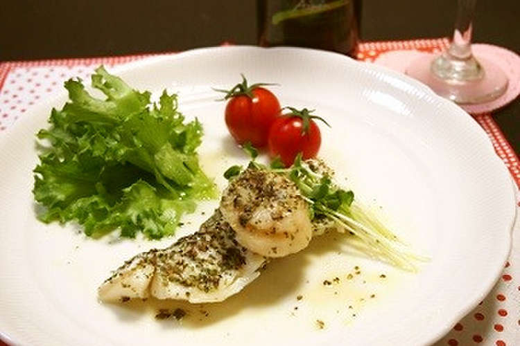 レンジで簡単 セージ香る白身魚と帆立焼き レシピ 作り方 By とまとママ クックパッド 簡単おいしいみんなのレシピが360万品