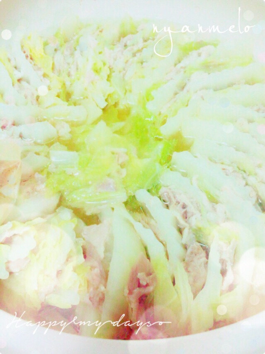 白菜と豚バラ♡ミルフィーユ鍋の画像