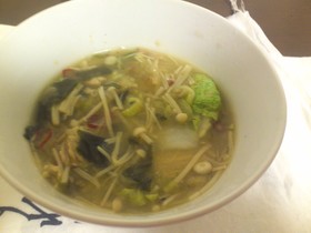 生姜と唐辛子☆あったか中華スープ